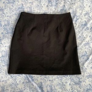 Vintage New York 7/8 Pencil Tuxedo Skirt Dark Academia Aesthetic Emo Goth Zipper